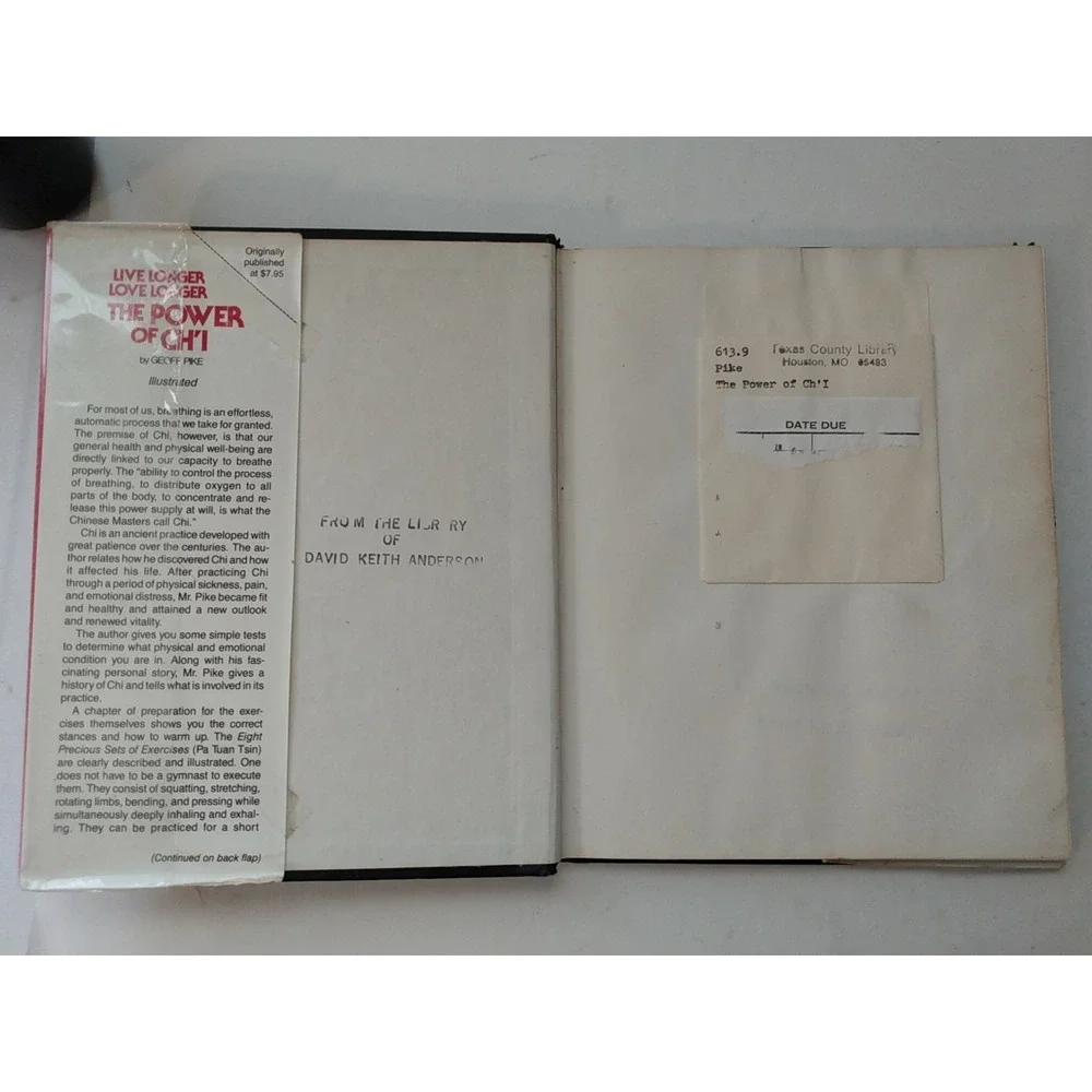 Live Longer Love Longer The Power of Ch'I By Geoff Pike Bell 1st Ed HC/DJ